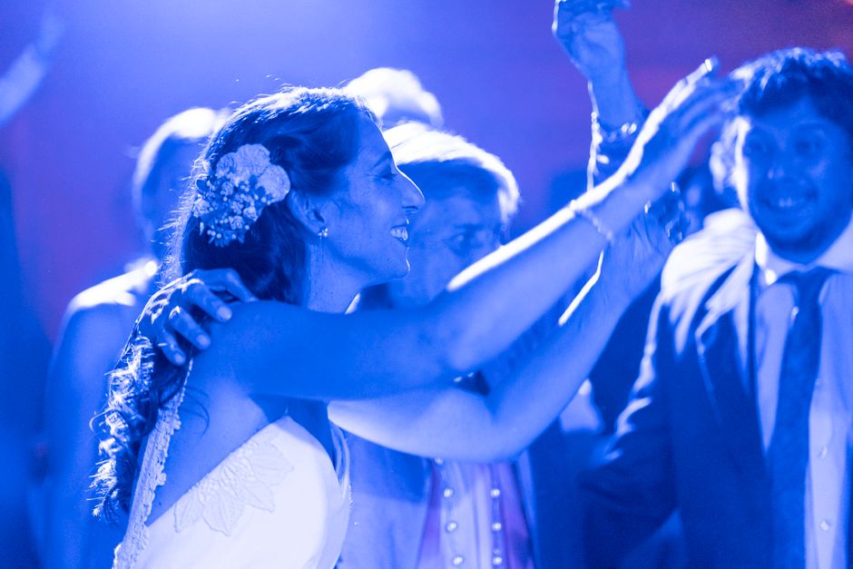 Couple dancing at a wedding reception